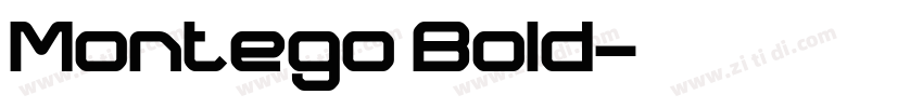 Montego Bold字体转换